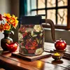 Chaleira Térmica de Grande Capacidade Aço Inoxidável 316 Bule para Infusão de Chá Simples para Uso Doméstico Separação Chá-Água Chaleira Térmica Garrafa Térmica