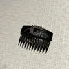 Peine Invertido Cuadrado de Diamantes Estilo Retro Coreano Francés para Mujer Nuevo Estilo 2025 Elegante Peineta para la Parte Posterior de la Cabeza Peine de Dientes para Mujer