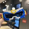 Gafas de Sol Polarizadas Infantiles Mecha para Niños Robot de Silicona Autobots Gafas para Fotografiar Divertidas Gafas Cóncavas
