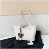 2026 Bolso Tote Casual Nuevo con Textura Simple, Bolso de Gran Capacidad Moderno y Tendencia, Bolso de Hombro para Mujer Color Sólido Personalizado