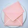 Envelope de Borda Dourada Transfronteiriço Em Estoque Capa para Envelope de Convite em Papel Perolado Fabricação de Capa para Cartão de Membro Sacola Envelope Impressão Personalizada