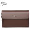 Saqi canguru novo masculino de negócios com cadeado de senha clutch de couro PU para negócios carteira com múltiplos compartimentos para cartões
