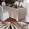 Mantel Rectangular para Eventos de Negocios de Hotel Diseño de Sala de Conferencias Mesa Larga Blanca Mesa de Banquete Tela para Mantel de Mesa