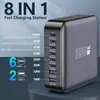 Carregador de mesa de nitreto de gálio multi-porta 140W220W285W PD100W QC18W carga rápida para celular e computador