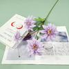 Dália de 4 Cabeças Simulada Única Fundo Original para Salão de Casamento Decoração Suave Arranjo de Flores Guia de Caminho Arranjo de Flores Parede de Fundo Flor
