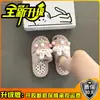 Zapatillas Planas de Peluche Estilo Dibujo Animado Casual 2026 Otoño/Invierno Moda Lazo Zapatillas de Casa Casuales para Niñas de Peluche