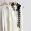 Cintas de Encaje Retro, Diademas Bordadas de Alta Gama, Cintas Largas, Bufandas Decorativas para Mujer, Pañuelos Pequeños de Seda, Tendencias de Peinado con Trenzas de Collar
