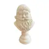 Busto do Papai Noel Decoração de Mesa de Natal Estátua de Busto do Papai Noel