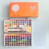 Conjunto de Tinta Aquarela Sólida de 50 Cores 72 Cores Caixa de Lata de Aquarela Pérola Suprimentos para Pintura Artística Arte de Unhas Transfronteiriço