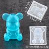 Nuevo molde de silicona para fondant de mini oso, molde para decoración de pasteles de chocolate con dibujos animados, molde de epoxi DIY