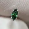 Pendientes Pequeños de Zirconia Forma de Ojo de Caballo de Aleación de Titanio, Clavos para Hélice Auricular para Perforación de Oreja, Accesorios de Joyería de Clavo para Cóclea de Gama Alta