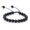 Fornecimento Transfronteiriço Moda Estilo Boêmio Gesto Pedra Natural de 8mm Pedra Vulcânica Ágata Vermelha Pulseira Pulseira Atacado