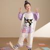 Pijama de una pieza para niños primavera y otoño algodón puro manga larga bebé niña a prueba de patadas saco de dormir traje de una pieza para niños grandes dibujos animados lindo