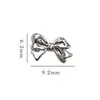 Acessórios de Nail Art Borboleta Tridimensional Novos 2025 Liga Metálica Formato de Asa Moda Feminina Decoração de Unhas Design