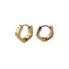 Pendientes de acero inoxidable Meier pendientes hexagonales pendientes planos pulidos a espejo pendientes de alambre cuadrado joyería para piercing corporal
