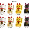 Sello de Bendición Solar Automático de 6 pulgadas con Movimiento de Mano Gato de la Suerte Flor Adorno de Moda Manualidad Decorativa