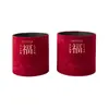 Barril de flanela de Ano Novo barril vermelho dourado barril de abraço casa nova barril de palavras flor de Ano Novo arranjo de flores barril ornamentos decorativos