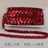 Encaje Trenzado con Borde en S de Lentejuelas Ropa Hecha a Mano Ropa para Muñecas Cuello Costura Láser Accesorios DIY Borde Ondulado