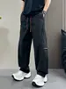 Calça Cargo Wide-Leg Versátil Moda Masculina Simples Casual Esportes ao Ar Livre Perna Reta Longa Verão Outono 2026 High Street