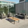 Sofá Trançado de Rattan para Exterior Pátio Aberto Jardim Villa Shopping Homestay Sala de Estar de Lazer Varanda Cadeira de Rattan Móveis
