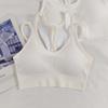 Conjunto de Sujetador Deportivo para Mujer Estampado de Leopardo Correa Delgada Espalda Hermosa Sexy Secado Rápido Transpirable Rodillo de Hierro Ropa Interior de Yoga Chaleco Deportivo