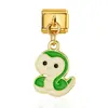 Pulsera Colgante Collar Serie Banderas Nacionales Transfronterizas Módulo Estilo Italiano Corazón Zodiaco Collar Anillo Pulsera