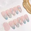24 Piezas de Rosa Azul Hechicera Mariposa 3D Decoración para Uñas Rhinestone Uñas Almendra para Mujeres