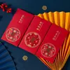 Novo Envelope Vermelho 2026 Ano do Cavalo Criativo Estilo Chinês Hot Stamping Envelope de Dinheiro da Sorte Festival da Primavera Ano Novo Bolsa de Envelope Vermelho Universal de Alta Qualidade Atacado