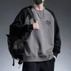 Sudadera de Cuello Redondo para Hombre Primavera y Otoño Marca Trbottomy Casual Manga Larga Capa Base Camisa Otoño 2024 Nuevas Prendas Superiores para Hombre