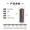 Botella Recta de Plástico PET de 500ml/600ml, Botella para Champú, Botella para Gel de Ducha, Botella de Envase Vacío para Cuidado Diario y Limpieza