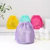 Nueva Bolsa Cosmética de Malla con Cordón, Bolsa Portátil de Viaje para Natación, Bolsa Cosmética de Malla Perezosa, Neceser de Baño