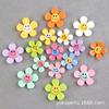 Flor de resina DIY girassol acessórios de resina rosto sorridente cinco pétalas flor acessórios para o cabelo das crianças sapatos chapéu diy material atacado