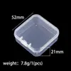Caja de Almacenamiento Transparente de Plástico Fijo para Ranuras de Tarjetas Caja de Embalaje para Joyería Accesorios de Joyería DIY Caja para Cuentas Caja de Embalaje para Cuentas de Arroz