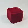 Caixa de veludo de alta qualidade Cao Shi, porta-anéis 4*5*5,5cm, 10 modelos disponíveis, ideal para anéis e brincos.