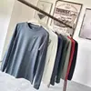 Serie alternativa Niaoping - cálida y amigable con la piel + alta elasticidad sin restricciones, camiseta de manga larga con cuello redondo para deportes al aire libre para hombre en otoño e invierno