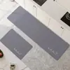 Tapete de chão de lama de diatomáceas macio para cozinha, tapete de chão doméstico antiderrapante, absorvente de óleo, absorvente, tapete de chão longo simples, resistente ao desgaste para porta
