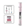 Lixador de unha profissional transfronteiriço, mini polidor de unha portátil recarregável, conjunto completo de ferramentas para remover pele morta e fazer manicure