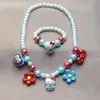Kuromi Collar de Juguete con Cuentas para Niños Collar de Joyería de Princesa Set de Pulsera para Niñas Lindas Pendiente Pin Anillo