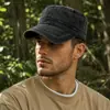Chapéu de aba reta vintage lavado transfronteiriço para homens, boné de beisebol retrô em jeans, chapéu de proteção solar para atividades ao ar livre, chapéu versátil casual