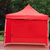 Parasol Telescópico Plegable de Cuatro Esquinas, Toldo Cuadrado para Puesto de Mercado, Refugio de Lluvia de Cuatro Patas, Paraguas Grande para Uso en Exteriores con Texto Impreso