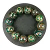 Xizang joias pulseira de ágata três olhos poço antigo calcedônia envelhecida pulseira para contas antigas pulseira de rosário atacado