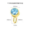Joias para Piercing em Liga de Titânio F136 com Zircônia e Diamantes Coloridos, Acessórios Personalizados da Moda Super Brilhantes para Hélice da Orelha com Argola, Atacado