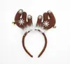 Nueva diadema de cuernos de Navidad fiesta navideña diadema navideña accesorios para el cabello accesorios para actuaciones infantiles venta al por mayor