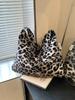 Mochila Fashionável de Grande Capacidade Estilo Coreano para Mulheres 2026 Novo Modelo Simples Nicho Estampa de Leopardo Bolsa de Ombro Bolsa Tote Transversal
