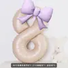 Globo con Número 1 de Lazo de Cumpleaños Decoración de Escena para Fiesta de Niña de Un Año Arreglo Atmósfera de Diosa Accesorios para Fotos