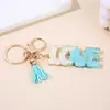 Llavero Colgante de Borla con Lentejuelas de Carta de Amor de una Pieza Transfronterizo Colgante Personalizado de Resina Epoxi Llavero Joyería