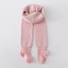 827 outono e inverno leggings de bebê veludo fino meia-calça infantil cor sólida veludo coral calça infantil peça única categoria A