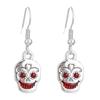 Pendientes de calavera con forma de corazón y cruz de amor, estilo gótico transfronterizo europeo y americano, para Halloween, para mujer