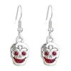 Pendientes Creativos Retro Calavera Rubí Mano Corazón Ins Personalizados Exagerados Góticos Oscuros Joyería Pendientes Accesorios