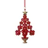 Adornos para árbol de Navidad de flores acrílicas, colgantes brillantes calados para árbol de Navidad, adornos colgantes decorativos para árbol de Navidad, en stock